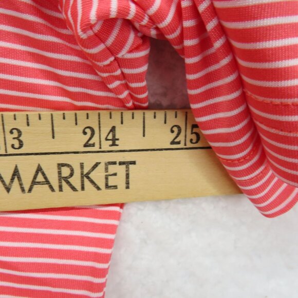 Grand Slam Polo Shirt Mens Extra Large Red White Striped Performance Golf New - Picture 8 of 9